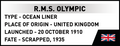 COBI RMS Olympic Set 1687