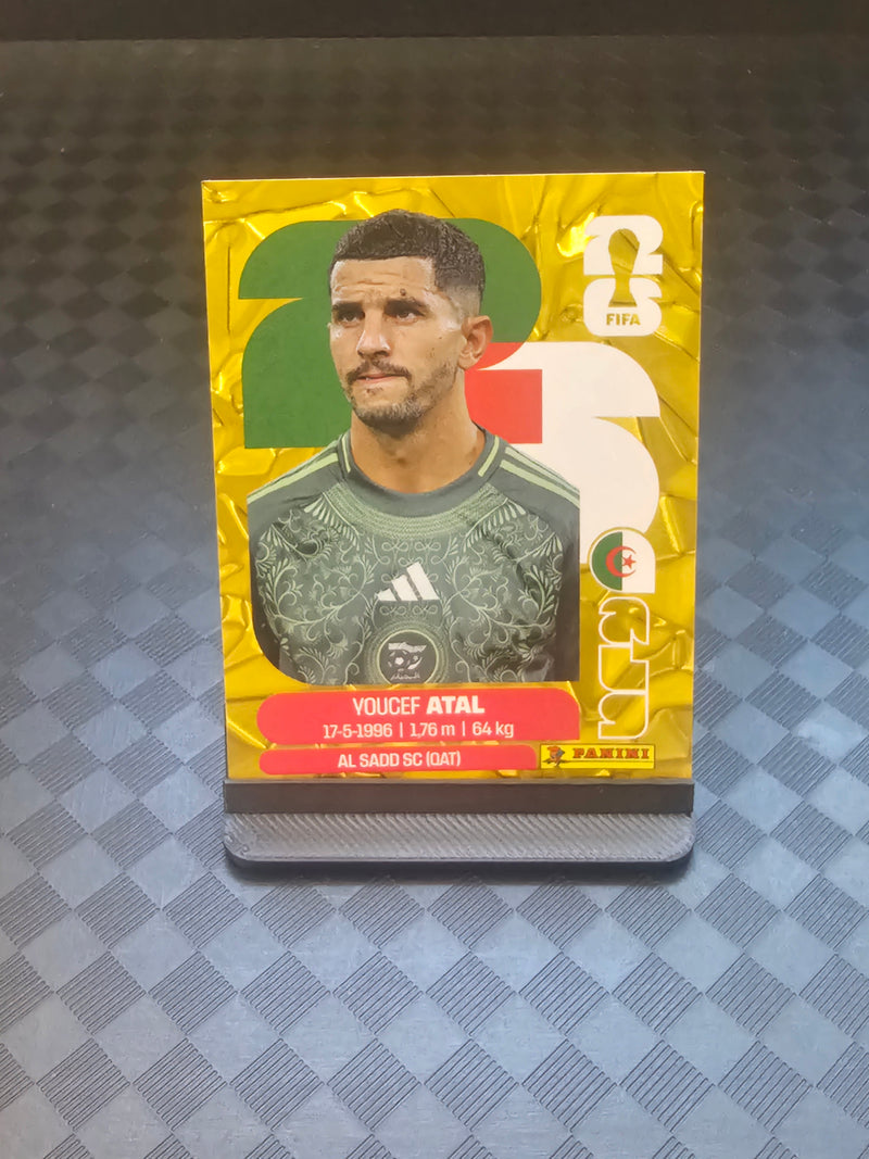 2026 Panini FIFA World Cup Sticker Algeria Gold Crumple Exclusive