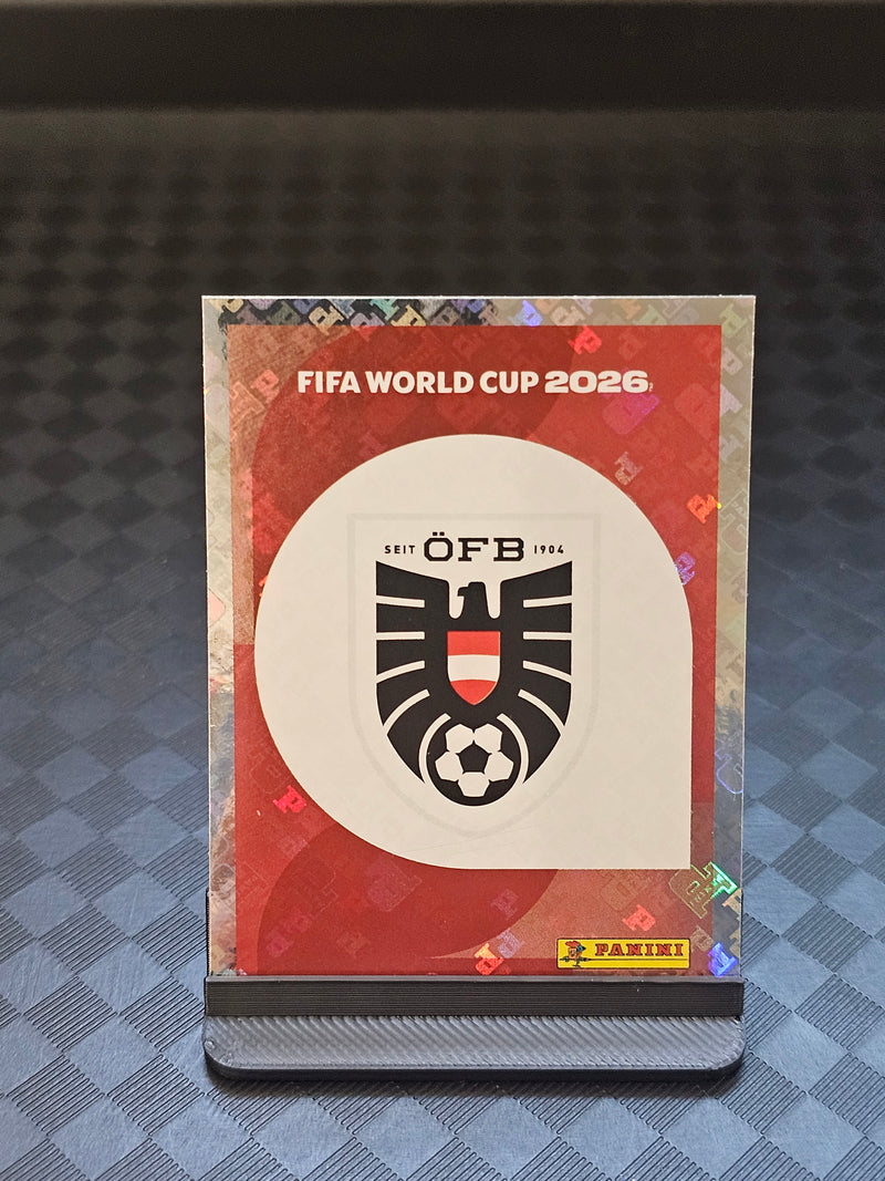 2026 Panini FIFA World Cup Sticker Austria Gold Crumple Exclusive