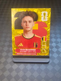 2026 Panini FIFA World Cup Sticker Belgium Gold Crumple Exclusive
