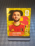 2026 Panini FIFA World Cup Sticker Belgium Gold Crumple Exclusive