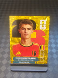 2026 Panini FIFA World Cup Sticker Belgium Gold Crumple Exclusive