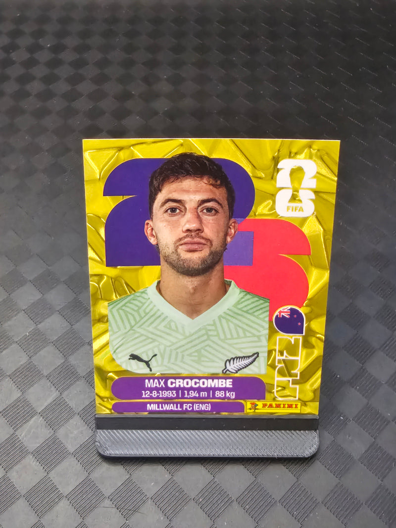 2026 Panini FIFA World Cup Sticker New Zealand Gold Crumple Exclusive