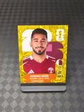 2026 Panini FIFA World Cup Sticker Qatar Gold Crumple Exclusive