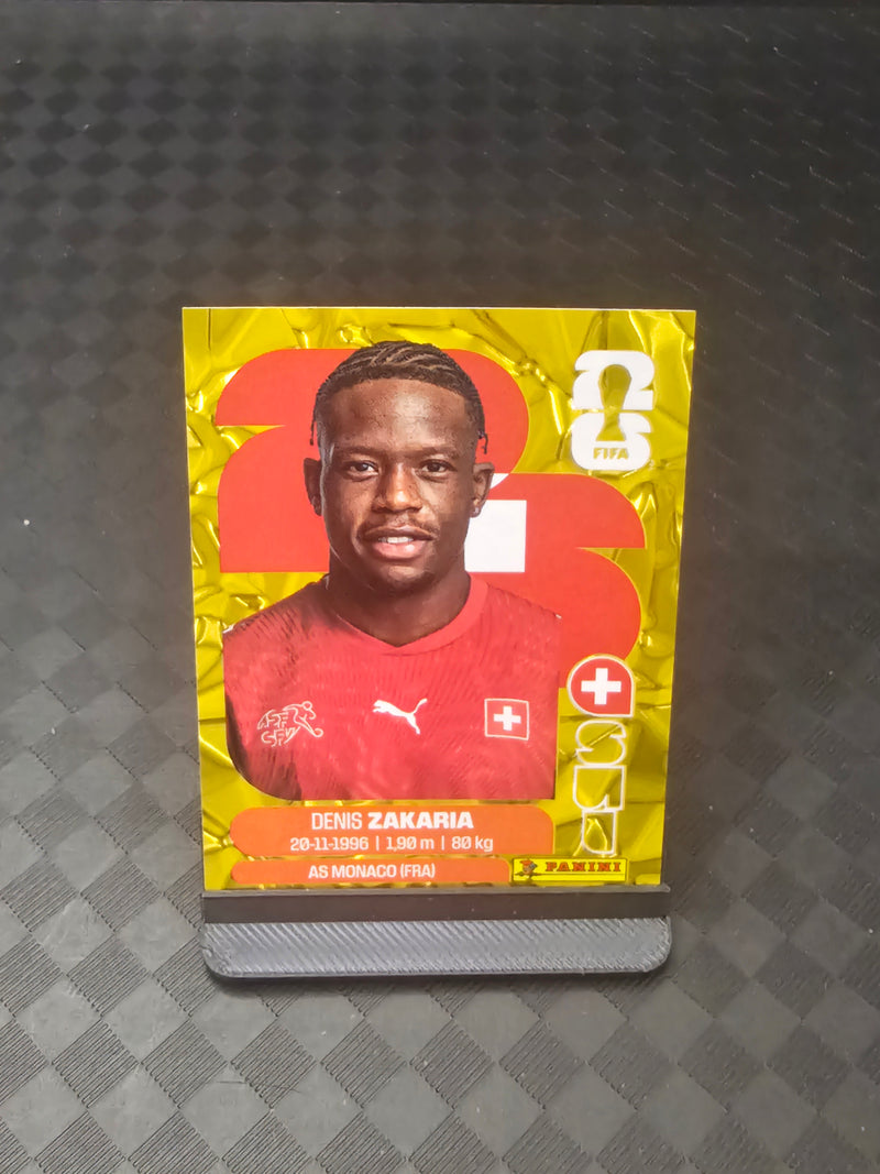 2026 Panini FIFA World Cup Sticker Switzerland Gold Crumple Exclusive