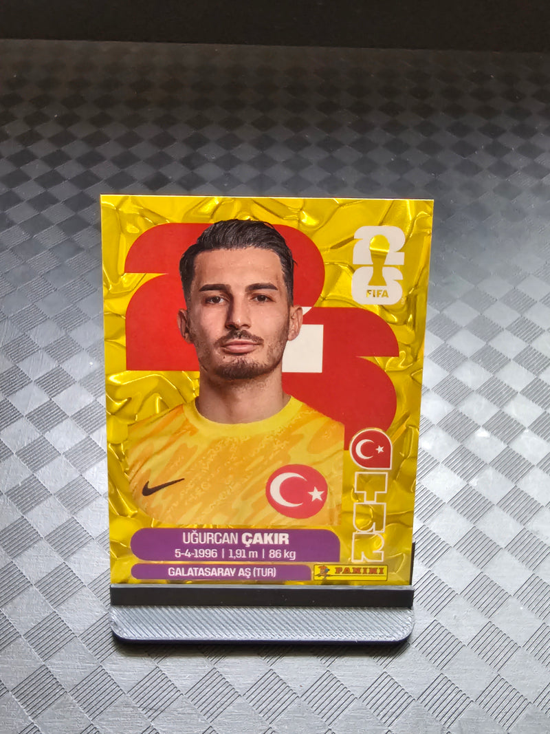 2026 Panini FIFA World Cup Sticker Türkiye Turkey Gold Crumple Exclusive
