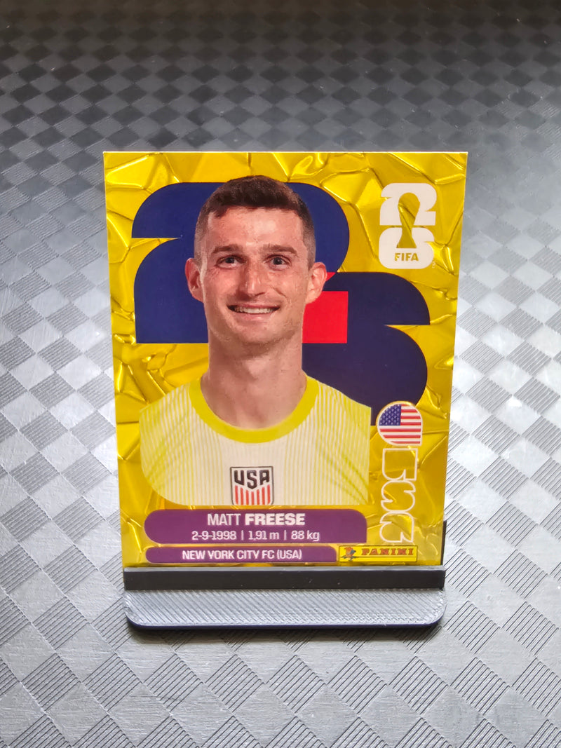 2026 Panini FIFA World Cup Sticker USA Gold Crumple Exclusive