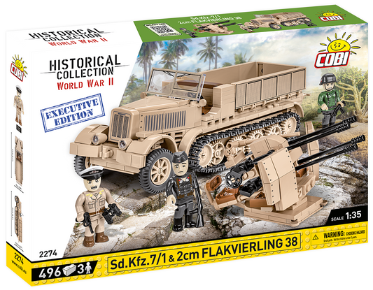 COBI Sd.Kfz. 7/1 – 2cm Flakvierling 38 - Executive Edition #2274