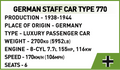COBI German Staff Car TYPE 770 #2278