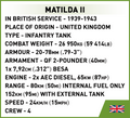 COBI Battle of Arras 1940 Matilda II vs Panzer 38(t) #2284
