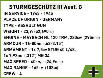 COBI Sturmgeschütz III Ausf.G - Executive Edition #2285