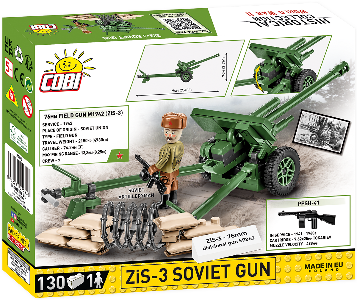 COBI ZiS-3 76 mm Divisional Gun M1942 #2293