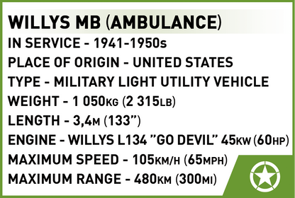 COBI Medical Willys MB #2295