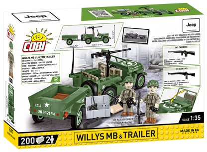 COBI Willys MB & Trailer #2297