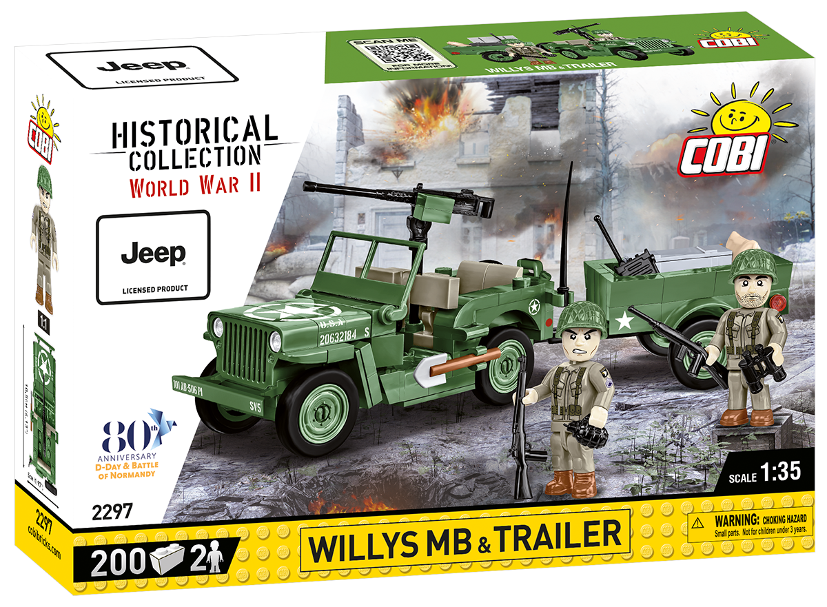 COBI Willys MB & Trailer #2297