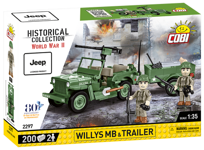 COBI Willys MB & Trailer #2297