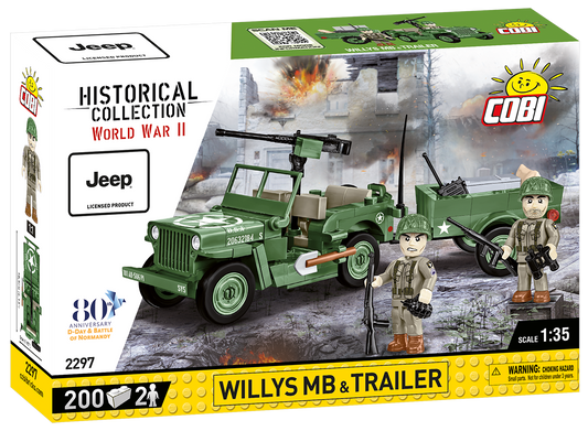 COBI Willys MB & Trailer #2297