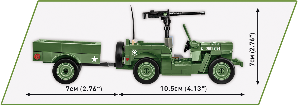 COBI Willys MB & Trailer #2297