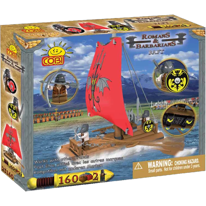 COBI Romans & Barbarians - 160 Piece Raft #23160