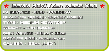 COBI 122 mm Howitzer wz.1938 M-30 #2395