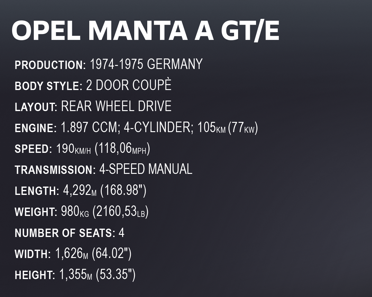 COBI Opel Manta A GT/E 1974 #24349