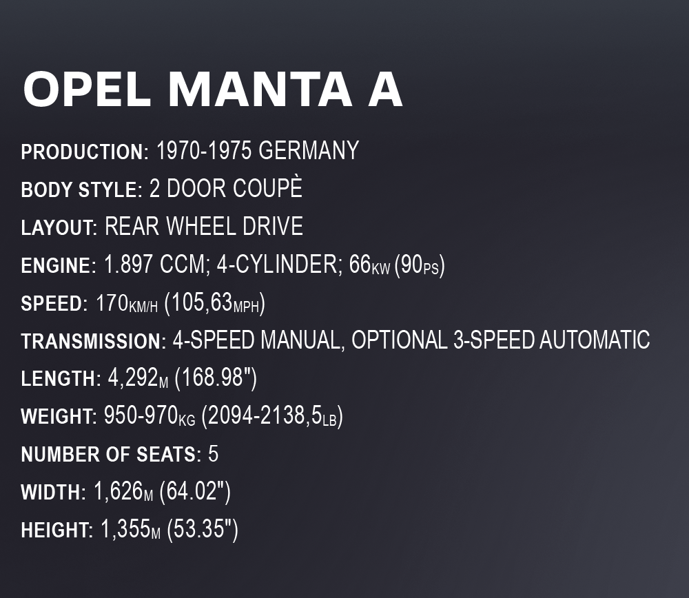 COBI Opel Manta A 1970 #24339