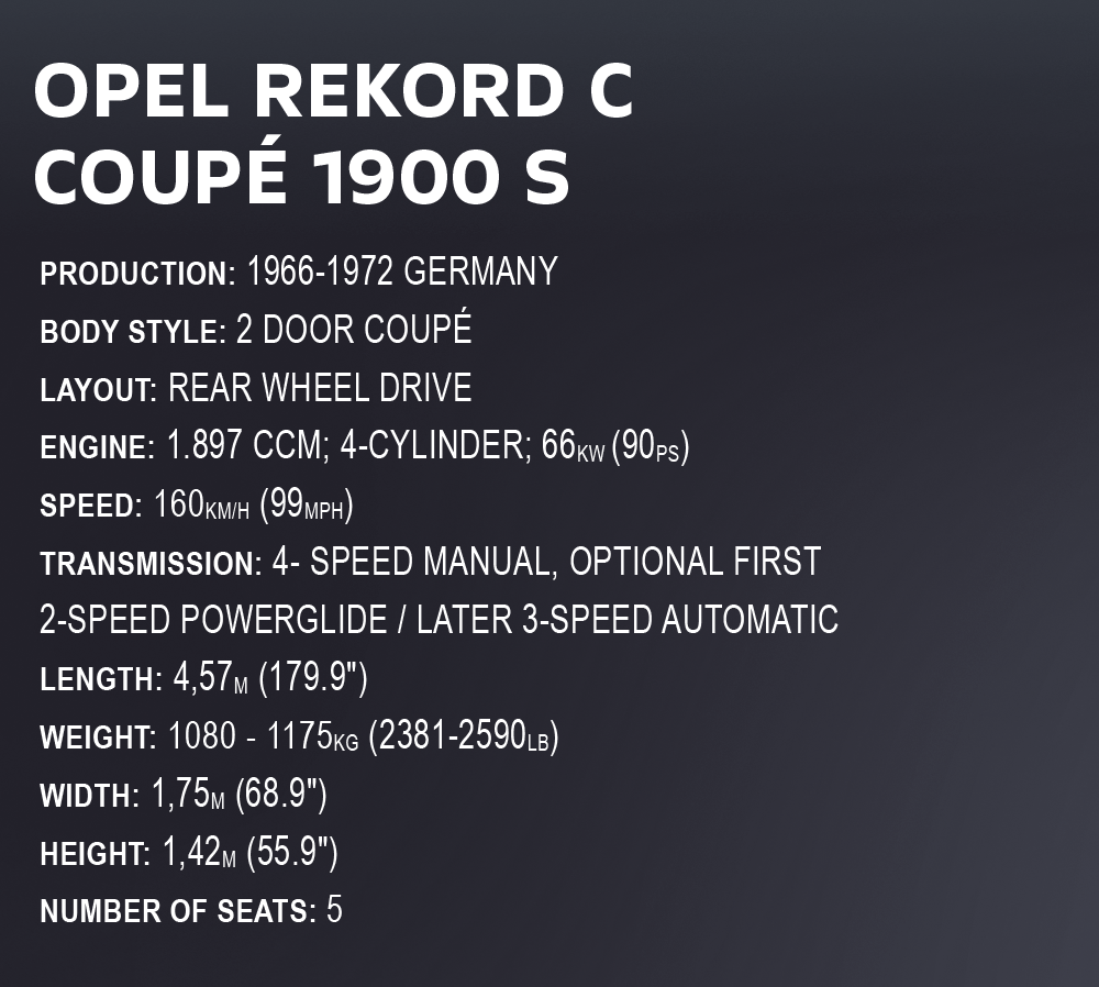 COBI Opel Rekord C Coupe #24345