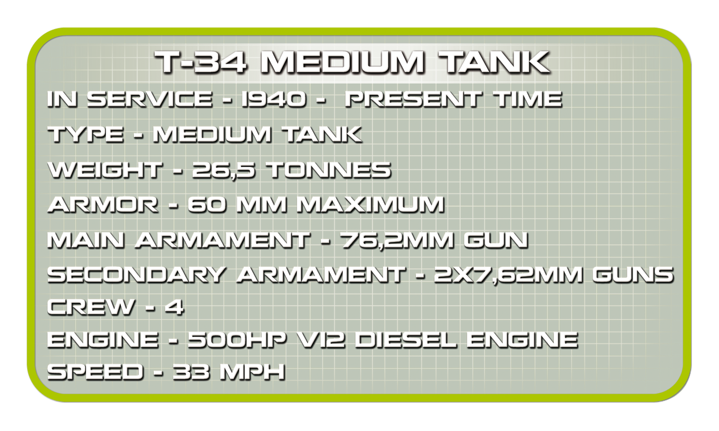 COBI T-34 Medium Tank Set 2438