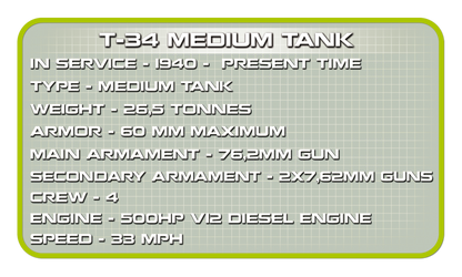 COBI T-34 Medium Tank Set 2438