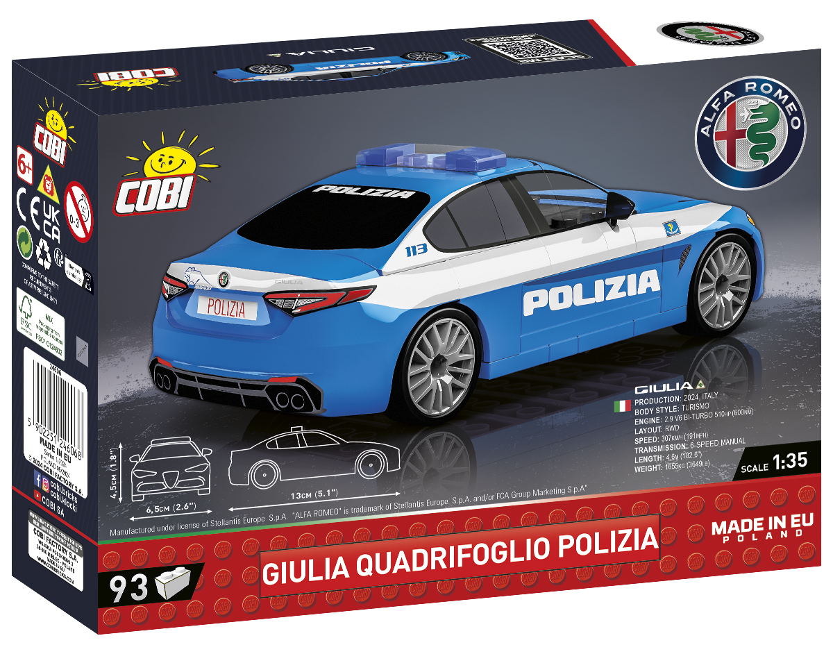 COBI Giulia Quadrifoglio Polizia Set 24606