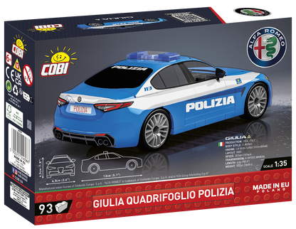 COBI Giulia Quadrifoglio Polizia Set 24606