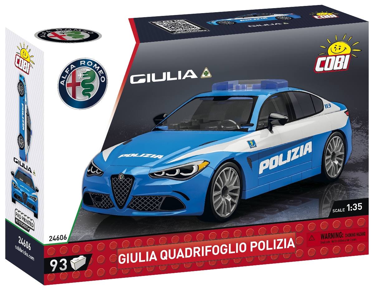 COBI Giulia Quadrifoglio Polizia Set 24606