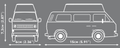 COBI Volkswagen T3 Camper Van Set 24638