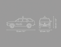 COBI Volkswagen Passat B1 Variant Polizei Set 24645