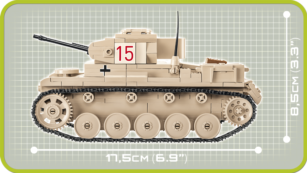 COBI Sd.Kfz.121 Panzer II Ausf. F #2527