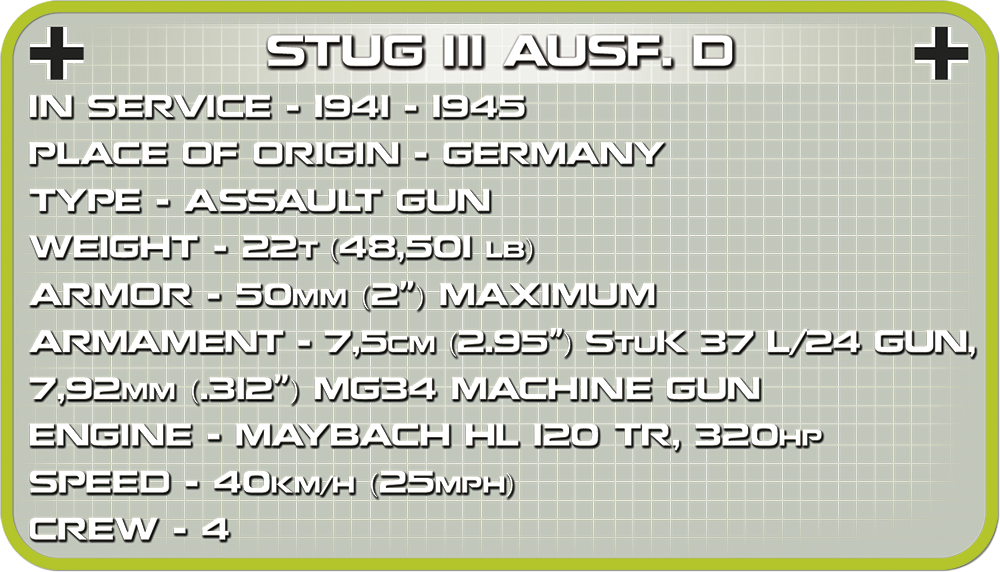 COBI Sturmgeschütz III Ausf. D #2529