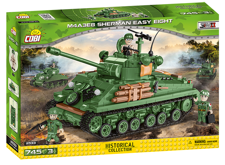 COBI M4A3E8 Sherman Easy Eight #2533