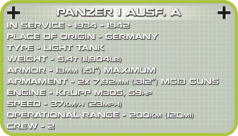 COBI Panzer I Ausf. A #2534