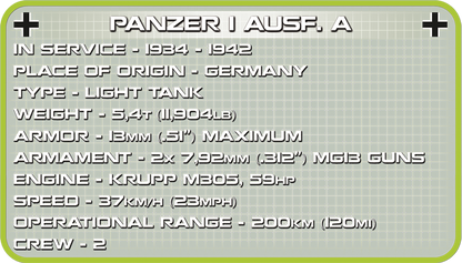 COBI Panzer I Ausf. A #2534