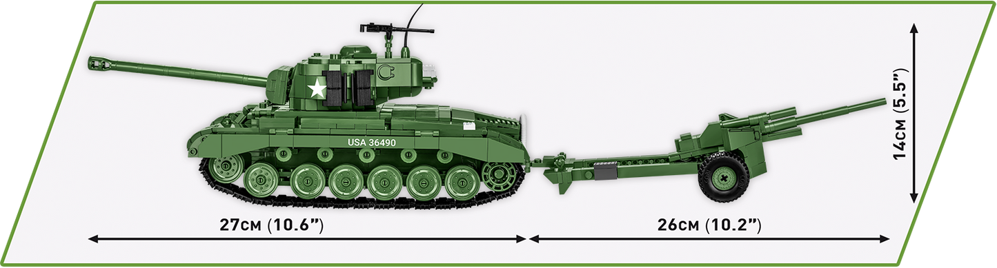 COBI M26 Pershing - 3-inch M5 Gun - Executive Edition #2563