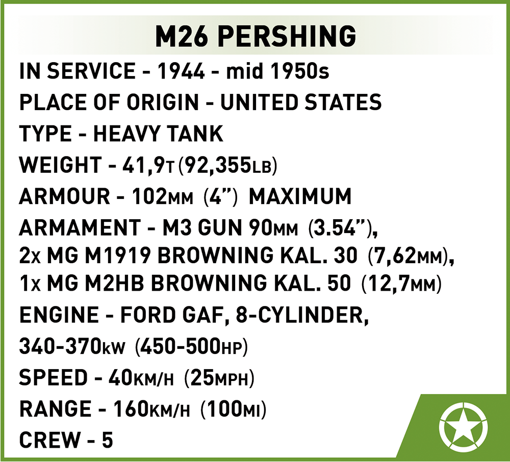 COBI M26 Pershing T26E3 #2564