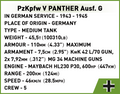 COBI PzKpfw V Panther Ausf. G #2566