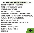 COBI Panzerkampfwagen E-100 #2572