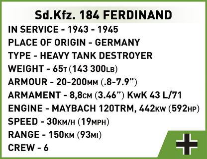 COBI Sd.Kfz. 184 Ferdinand #2583