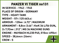 COBI Panzer VI Tiger no131 #2588
