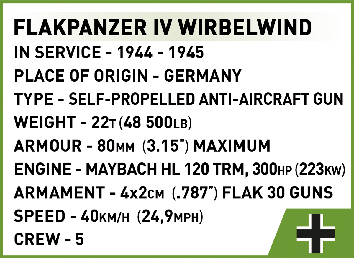 COBI Flakpanzer IV Wirbelwind - Executive Edition #2593