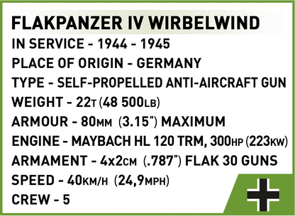 COBI Flakpanzer IV Wirbelwind - Executive Edition #2593