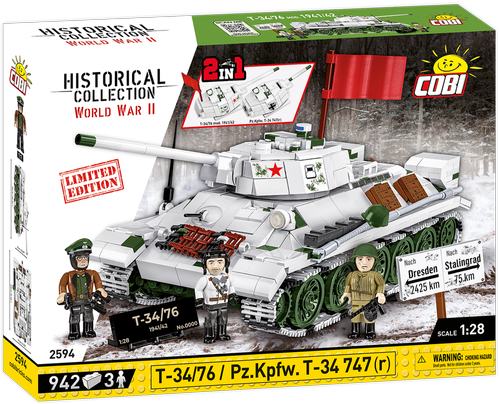 COBI T-34/76 / Pz.Kpfw. T-34 747(r) Limited Edition Set 2594