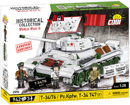 COBI T-34/76 / Pz.Kpfw. T-34 747(r) Limited Edition Set 2594