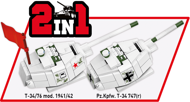 COBI T-34/76 / Pz.Kpfw. T-34 747(r) Limited Edition Set 2594